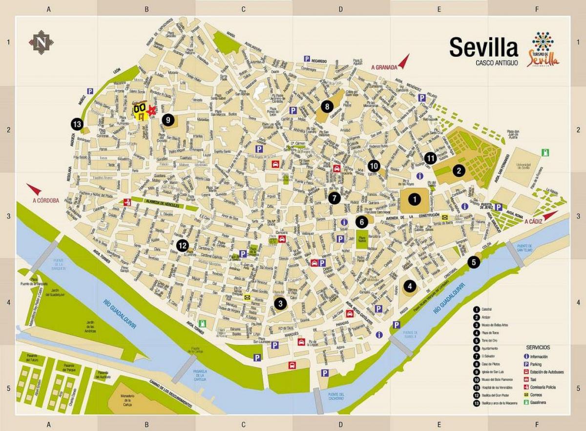 χάρτης της Σεβίλλης offline