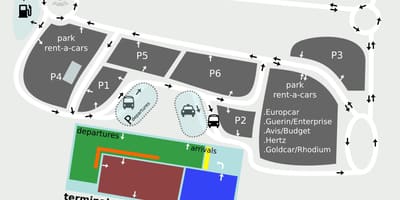 Sevilla airport χάρτης