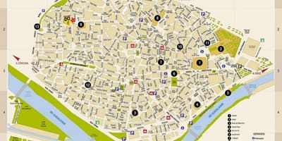 Χάρτης της plaza de armas Σεβίλλη 
