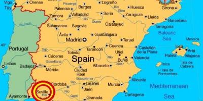 Sevilla espana χάρτης